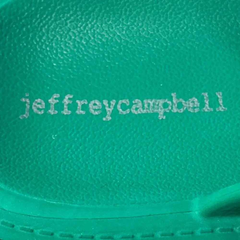 Jeffrey Campbell Lightweight PVC PLATFORM CLOG APPLE SPRING GREEN EUR 39 USA 8 - Picture 5 of 11